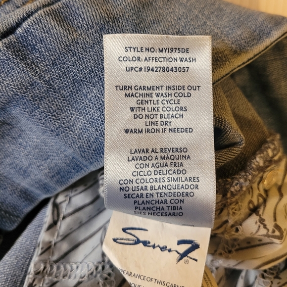 Seven7 Tummyless High Rise Skinny Jean sz 12 - Picture 10 of 12